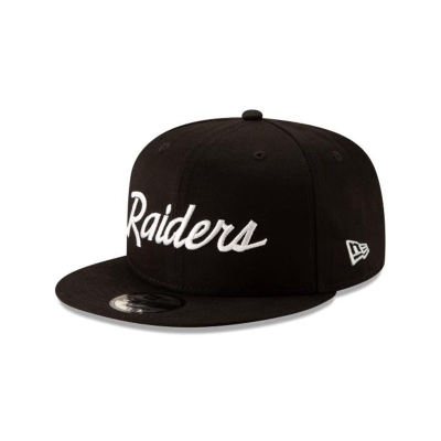 Las Vegas Raiders Gorra | New Era NFL Basic 9fifty Snapback Cap Mexico - Negros